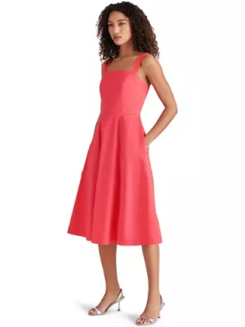 Steve Madden-NWT- Dolly Square-Neck Fit & Flare Dress